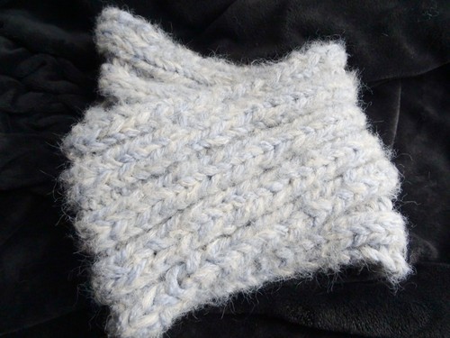 Dicker mohair schal grau - schal,