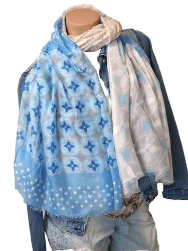 Leichter schal tuch hellblau - tuch,