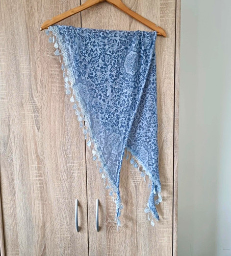 Damen schal tuch blau - damen, schal/tuch